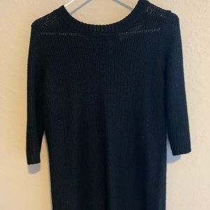 Long black sweater